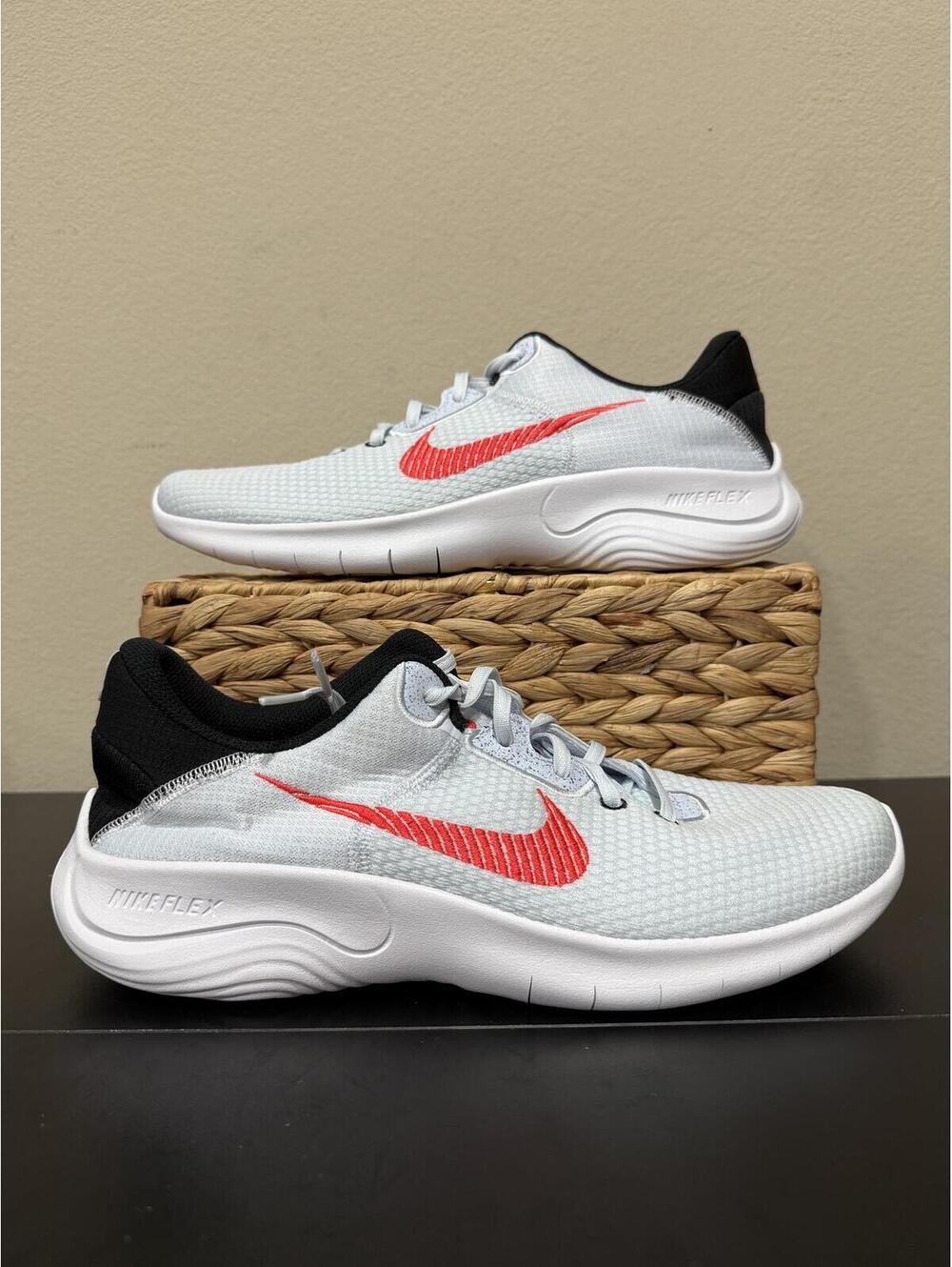 Size 10.5 - Nike Flex Experience Run 11 Next Nature “Grey Bright Crimson”